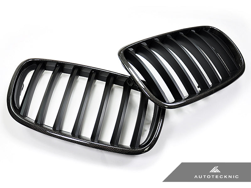 AutoTecknic Replacement Carbon Fiber Front Grilles - E70 X5 / X5M | E71 X6 / X6M - AutoTecknic USA