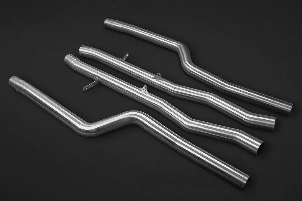 Capristo Valved Exhaust System with Mid Pipes OEM Tips - BMW G15 850i