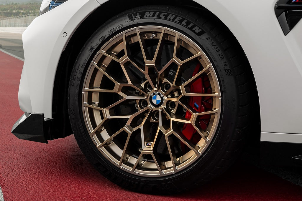Genuine BMW CS/CSL Style 827M Gold Staggered Wheel Set - G8X - Spoke Detail