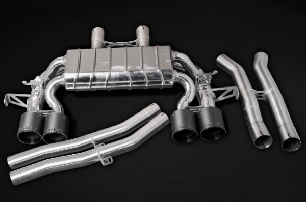 Capristo Valved Exhaust with Mid-Silencer Delete 200 Cell OPF/GPF Replacement & Carbon Tips OE Actuators - BMW G80 M3 | G82 M4