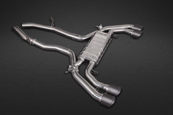 Capristo Exhaust System with 200 Cell Sport Cat Mid Pipes & Carbon Fiber Tips - BMW F97 X3M Competition