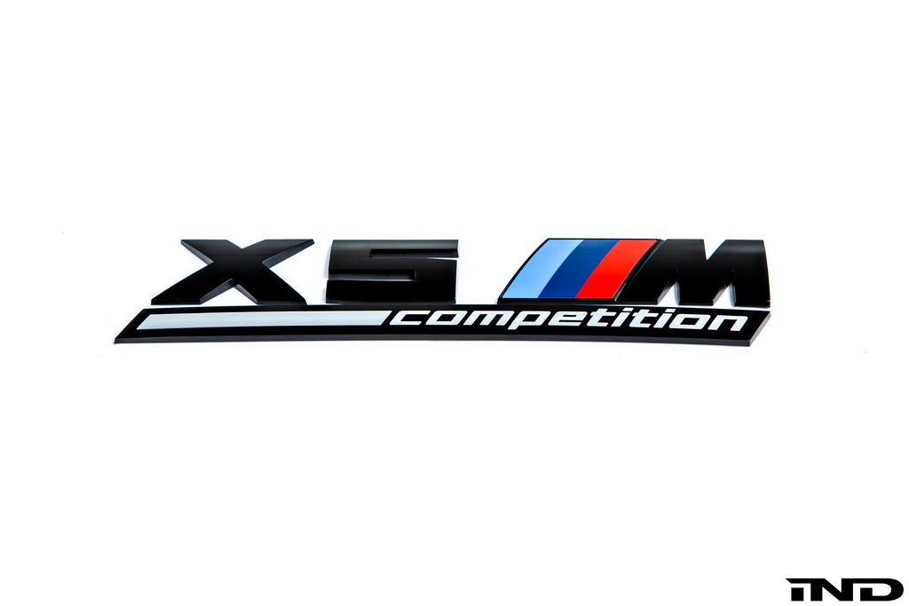 BMW Gloss Black Trunk Emblem - F95 X5M Competition