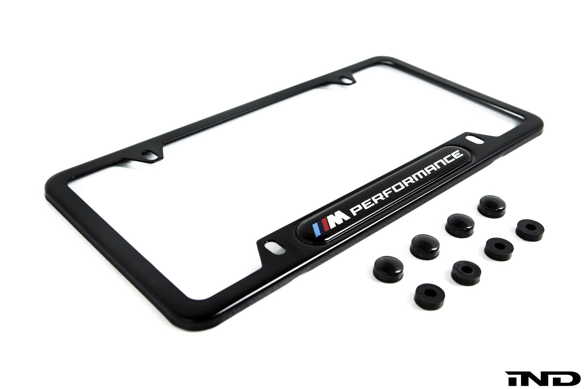 2Pcs 3D Number Plate Holders BMW M Performance MPower M Technic Tri-Color
