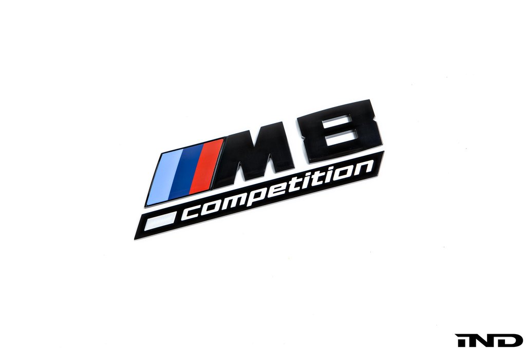 BMW Competition Gloss Black Trunk Emblem - F92 M8