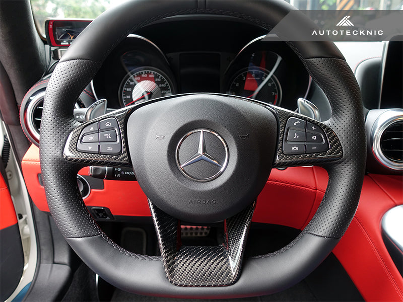 AutoTecknic Carbon Fiber Steering Wheel Trim - Mercedes-Benz Various AMG Vehicles