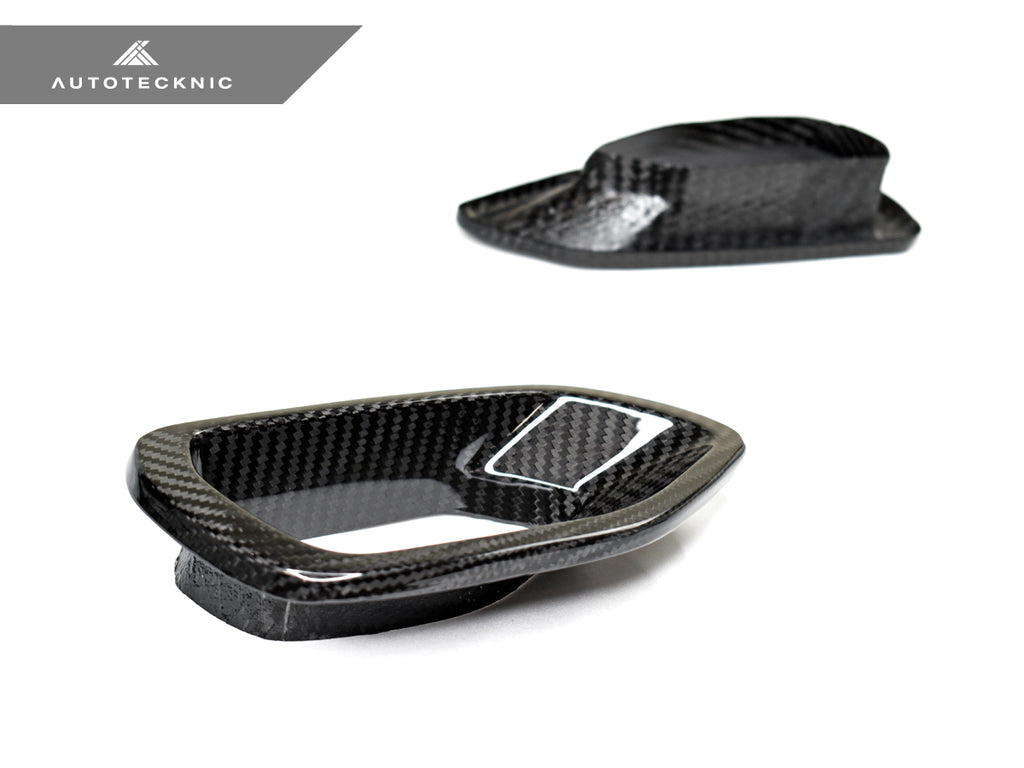 AutoTecknic Dry Carbon Grille Snorkel Set - Dodge Charger SRT Scat Pack 2015-2021 - AutoTecknic USA