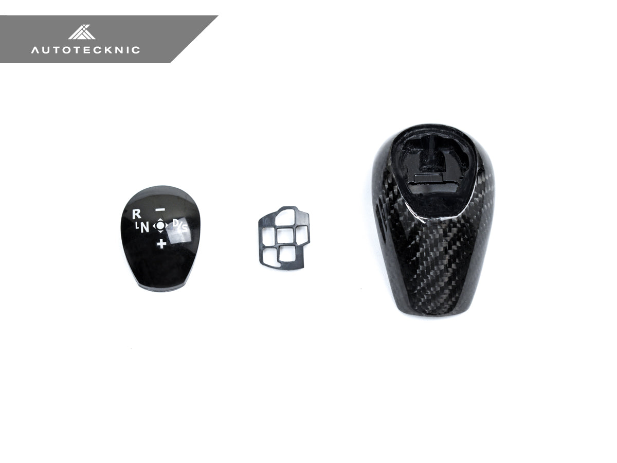 car gear shift knob cover AutoTecknic Carbon Fiber Gear Selector Cover - E9X M3