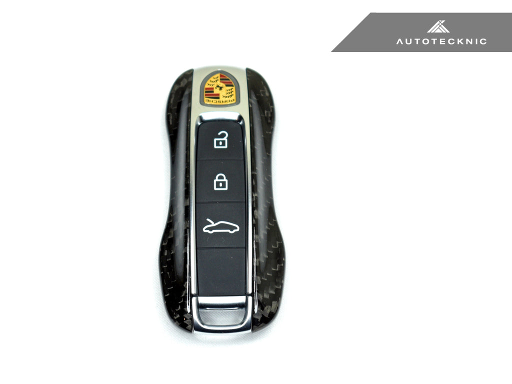 AutoTecknic Dry Carbon Key Remote Trim - Porsche Taycan | Panamera 17-Up | Cayenne 18-Up G2