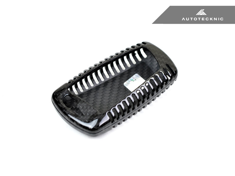 OTMIK Funda Para Llave De Coche De Aleación De Zinc Y Fibra De Carbono – Compatible Con BMW F20, F30, G20, X3, Series 1, 3, 5, Etc. | Con Efecto Fluorescente, Protección Antiarañazos