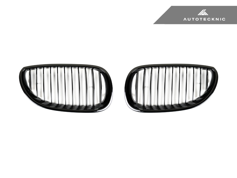 AutoTecknic Replacement Glazing Black Front Grilles - E60 5-Series | M5 - AutoTecknic USA