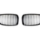AutoTecknic Glazing Black Front Grille Set - BMW E82 1-Series & 1M
