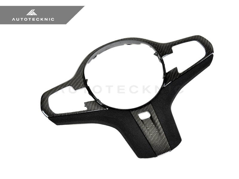 AutoTecknic Carbon Alcantara Steering Wheel Trim - G30 5-Series | G32 6-Series GT