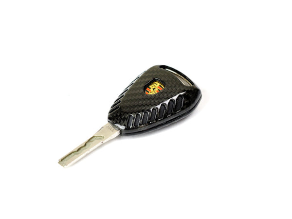 Genuine Carbon Fiber Remote Key Shell For Porsche 997 911 Boxster 987 Cayman – Gloss Black