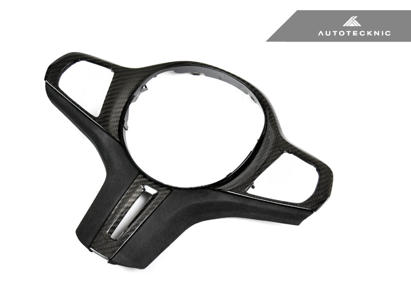 AutoTecknic Carbon Alcantara Steering Wheel Trim - G14/ G15/ G16 8-Series