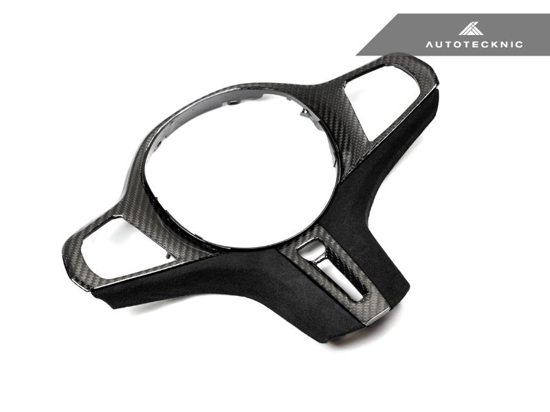 AutoTecknic Carbon Alcantara Steering Wheel Trim - F40 1-Series