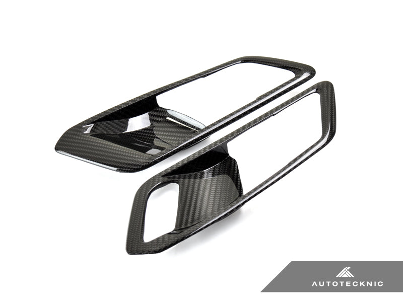 AutoTecknic Dry Carbon Interior Door Handle Trim Set - G20 3-Series