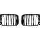 AutoTecknic Replacement Carbon Fiber Front Grille Set - BMW G01 X3 | G02 X4 Pre-LCI
