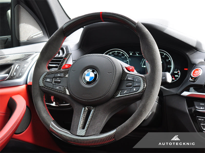BMW - BMW X3 X4 X5 X6 F- Series OEM M Steering Wheel Cover Carbon Trim,  32307847440 32307847440