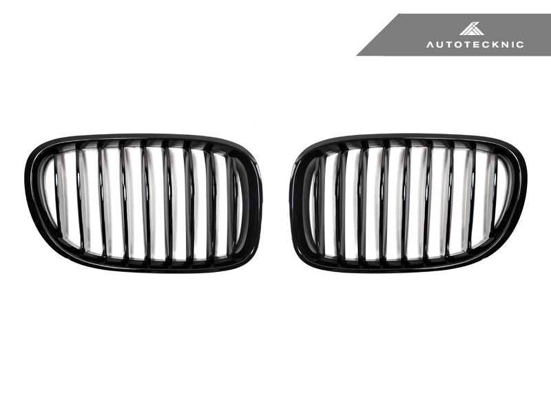 AutoTecknic Glazing Black Front Grille Set - F01/ F02 7-Series LCI
