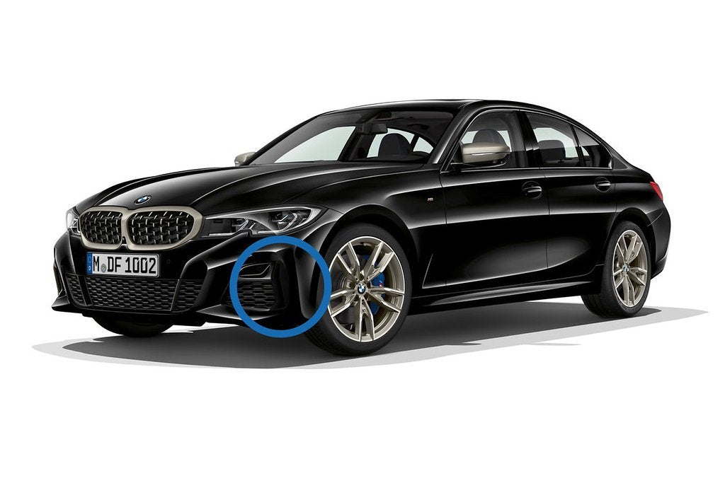 BMW Gloss Black Front Bumper Grille Trim Set - G20 3-Series M