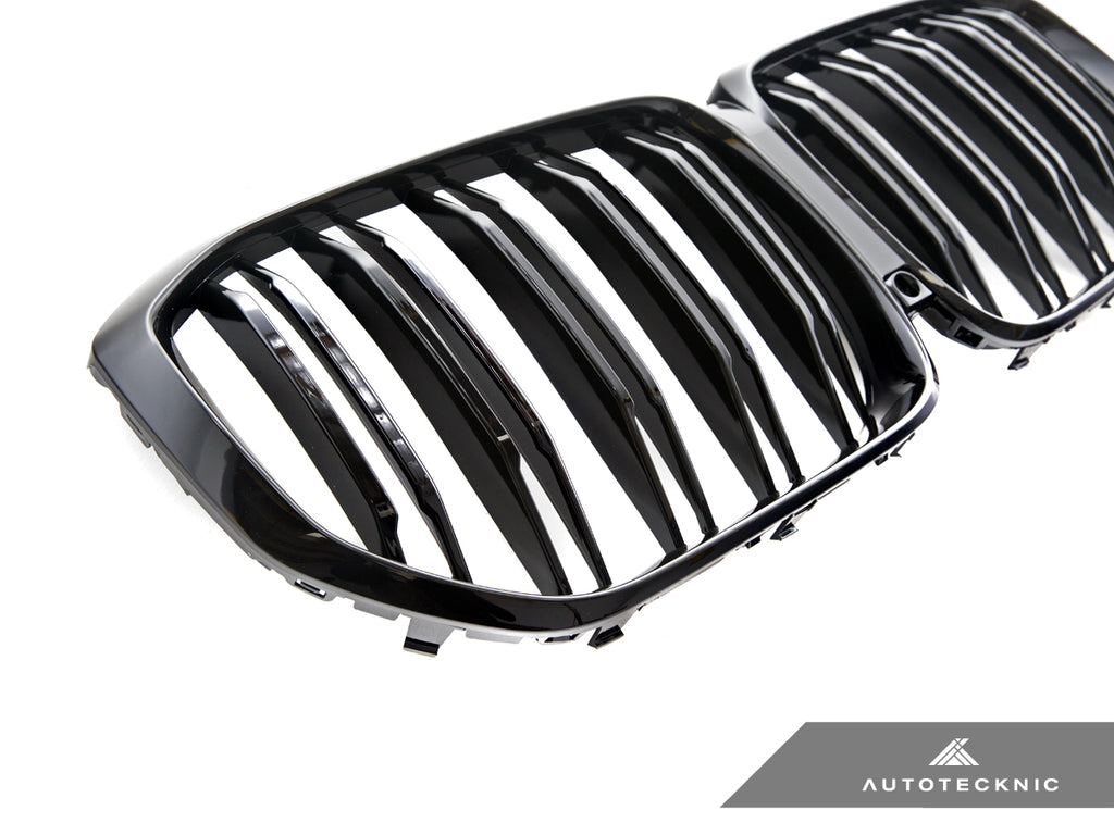 AutoTecknic Painted Dual-Slat Glazing Black Front Grille - G05 X5
