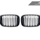 AutoTecknic Dual-Slats Gloss Black Front Grille Set - BMW G01 X3 | G02 X4 Pre-LCI