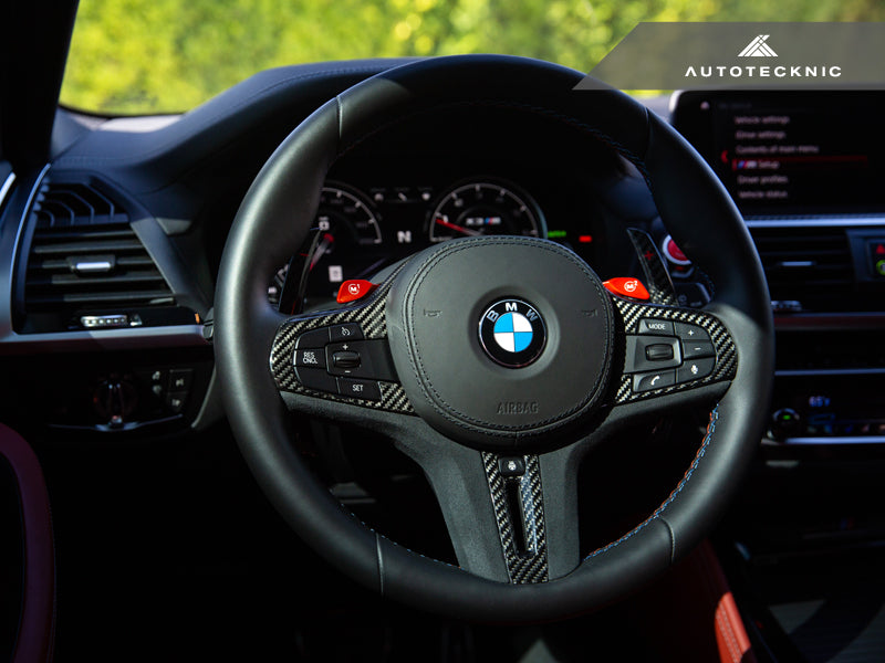 AutoTecknic Carbon Alcantara Steering Wheel Trim - BMW G11/ G12 7