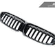 AutoTecknic Gloss Black Front Grille - BMW G20 3-Series Pre-LCI