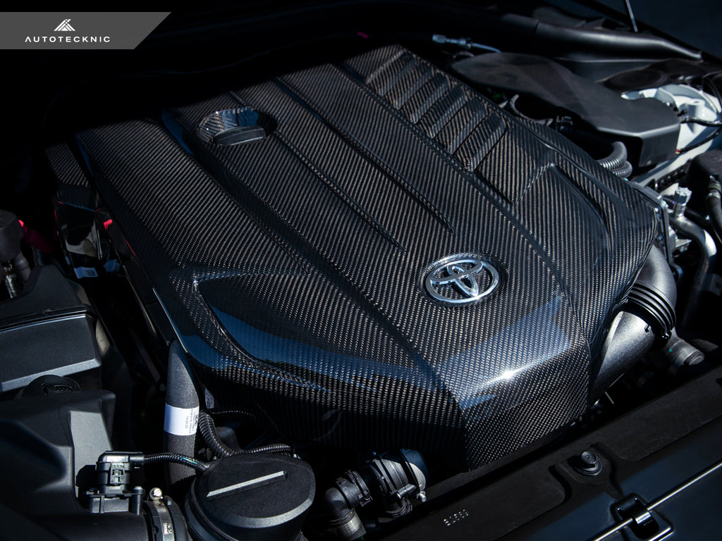 AutoTecknic Carbon Fiber Engine Cover - A90 Supra 2020-Up - AutoTecknic USA