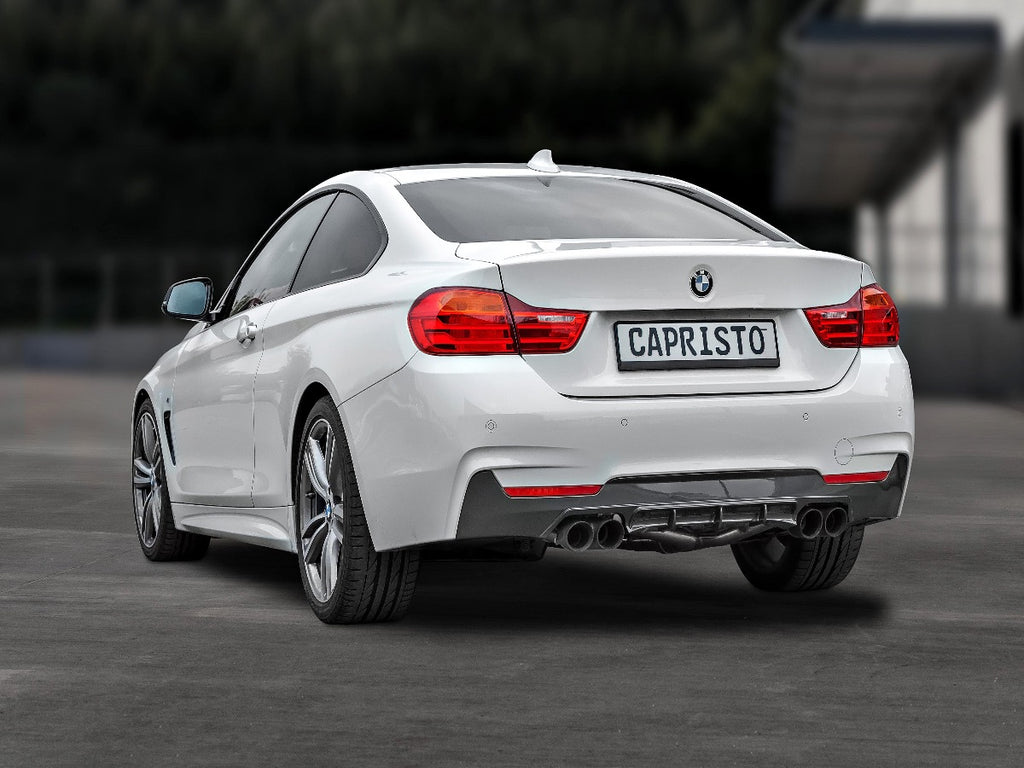 Capristo Valved Exhaust with Mid-Silencer & Skirt Diffuser CES3 - BMW F32/ F33/ F36 428i