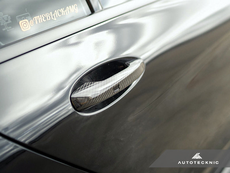 AutoTecknic Dry Carbon Fiber Door Handle Trims - Mercedes-Benz W205 | W213 | W222