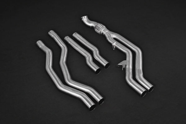 Capristo ECE Valved Exhaust with Mid-Silencer Spare Pipes & Stainless Tips CES3 - BMW F87 M2