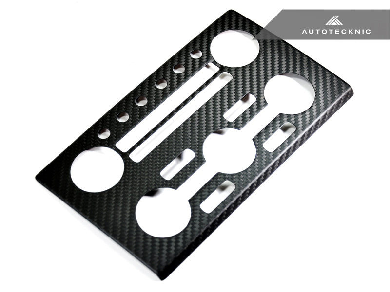 AutoTecknic Dry Carbon AC Stereo Dash Panel Cover - Nissan R35 GT-R - AutoTecknic USA