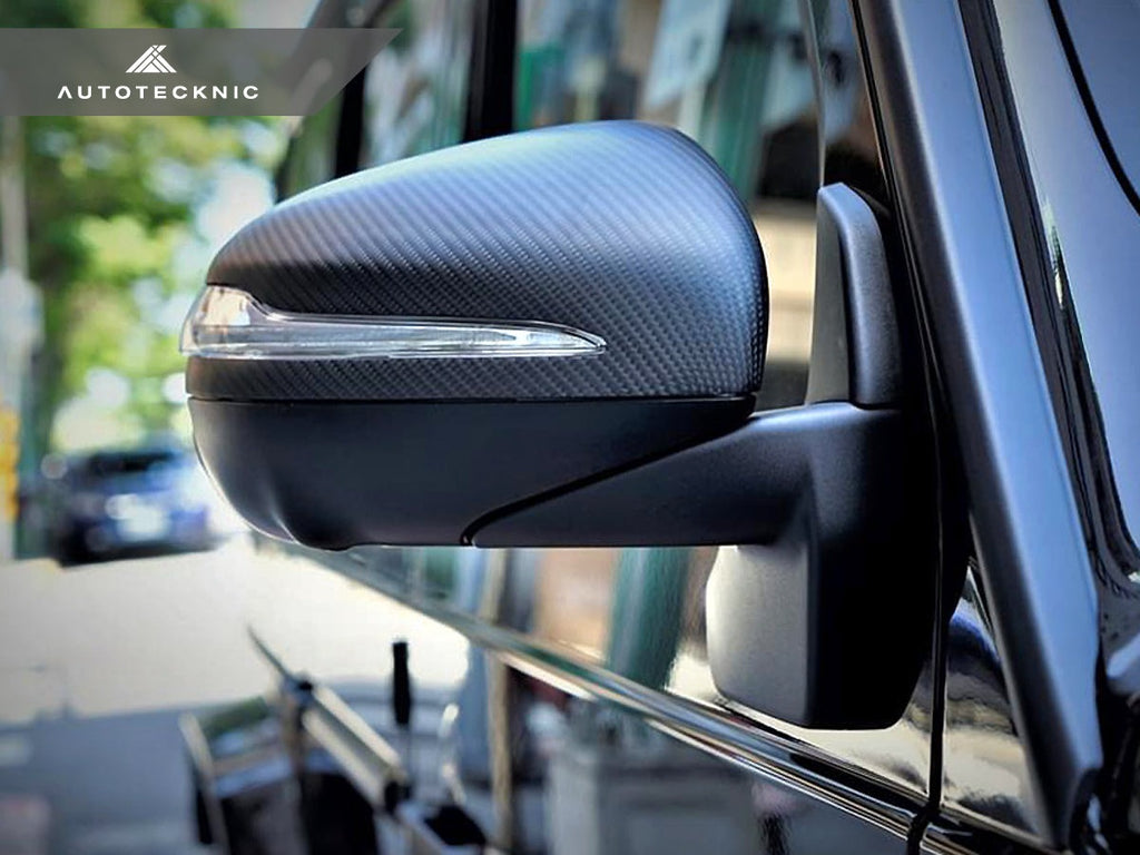AutoTecknic Replacement Dry Carbon Mirror Covers - Mercedes-Benz W464 G-Wagon