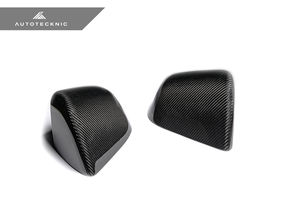 AutoTecknic Dry Carbon Fiber Mirror Covers - Tesla Model Y