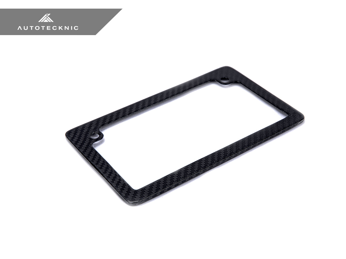 Blemished AutoTecknic Dry Carbon Fiber Motorcycle License Plate Frame