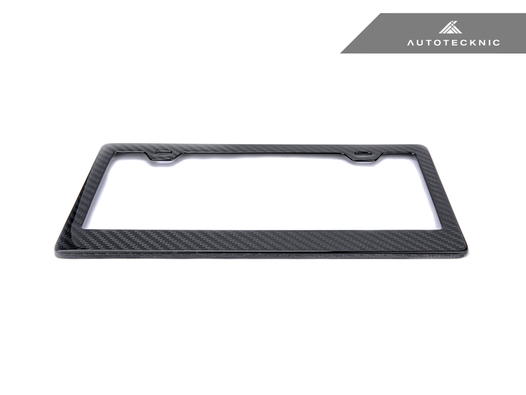 AutoTecknic Dry Carbon Fiber License Plate Frame - AutoTecknic USA