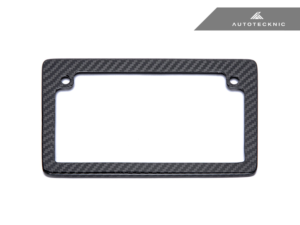 AutoTecknic Dry Carbon Fiber Motorcycle License Plate Frame | AutoTecknic