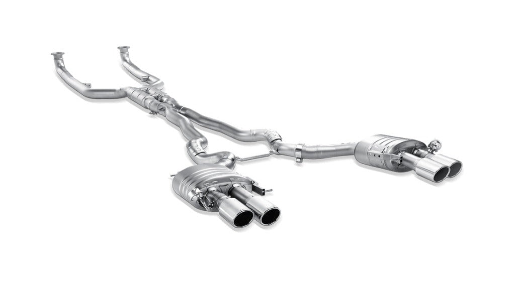 Akrapovic Evolution Titanium Exhaust System with Carbon Tail Pipe Set - F06 M6