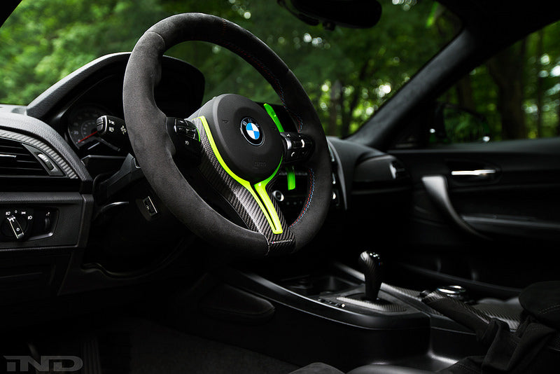 BMW M Performance Matte Carbon Steering Wheel Trim - F-Chassis