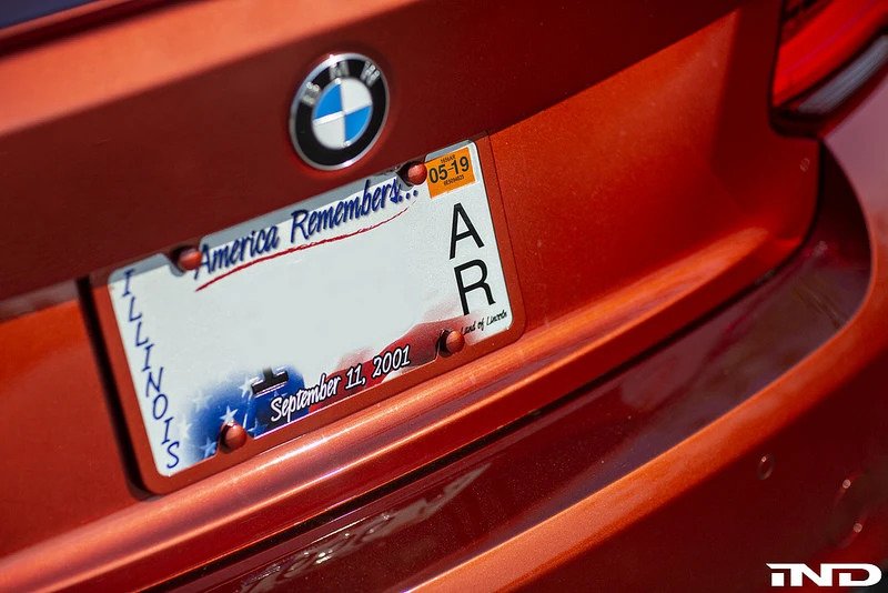 IND Painted License Plate Frame