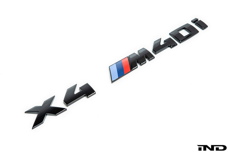 BMW Gloss Black Trunk Emblem - G02 X4 M40I