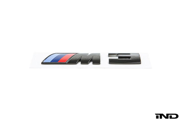 IND Black Chrome Painted Trunk Emblem - E9X M3 | E90/ E92/ E93 M3