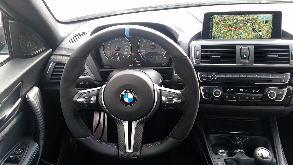 BMW M Performance Matte Carbon Steering Wheel Trim - F-Chassis