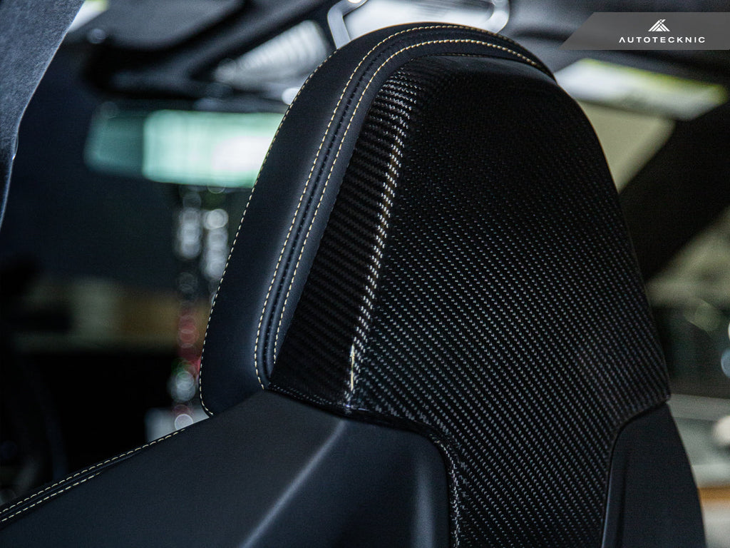 AutoTecknic Dry Carbon Seat Back Cover Set - G01 X3 M40I | G02 X4 M40I